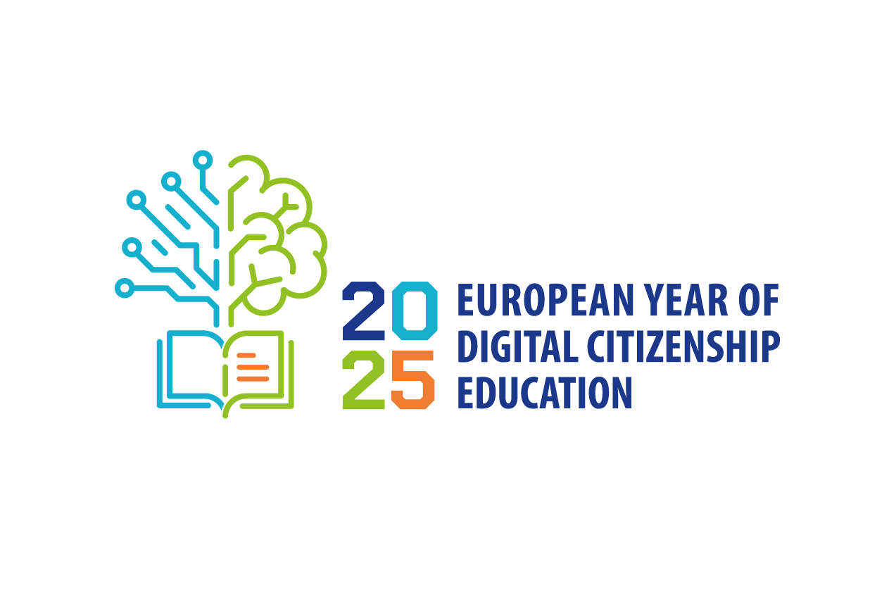 Logo European year of digital citizenship education 2025 ©  Council of Europe 